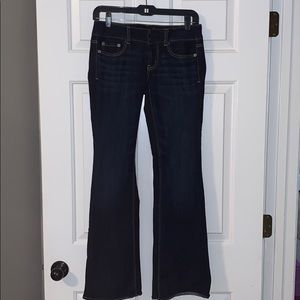 Low rise American Eagle Artist Flare dark denim